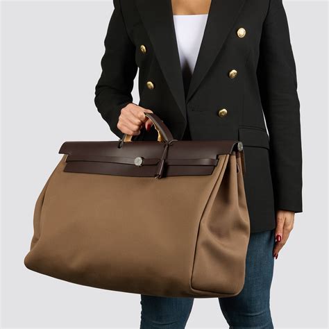 hermes herbag cabine|Hermes herbag canvas.